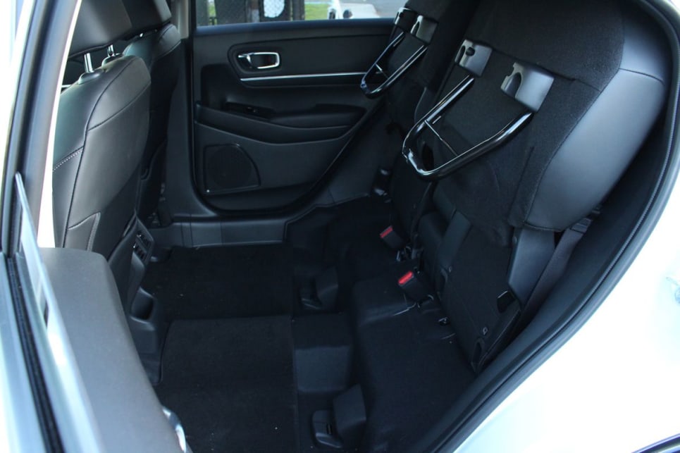 Sacrificing some rear boot space but creating a much taller storage space behind the front seats. (Image: Chris Thompson)