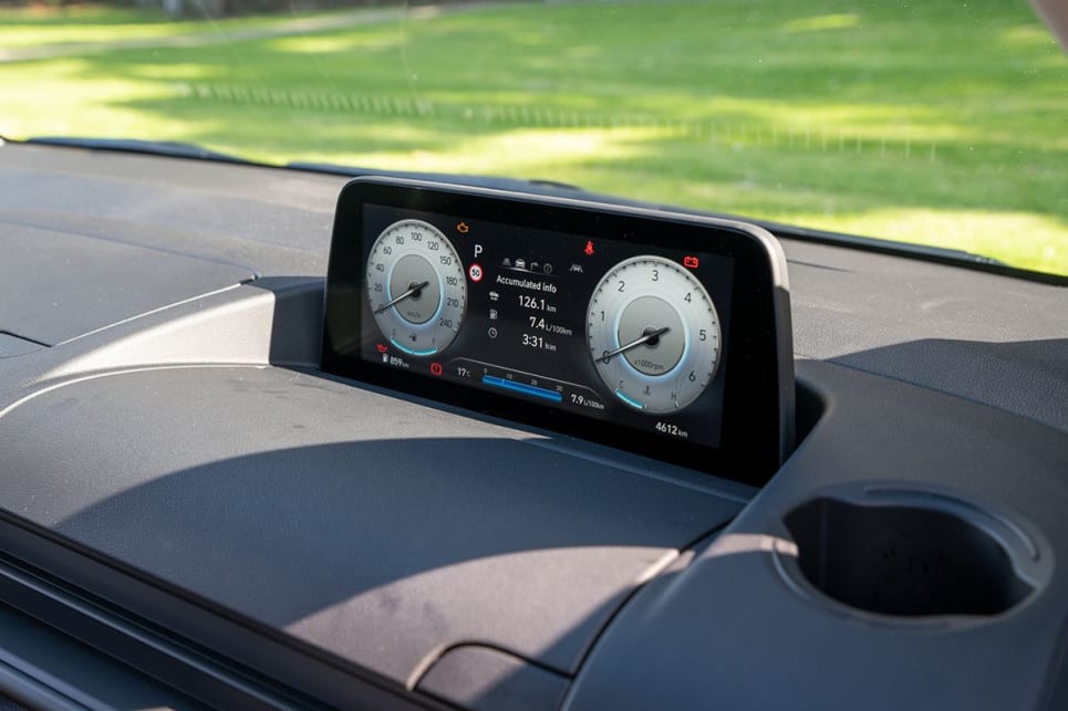 The Staria Load Premium scores a 10.25-inch digital instrument cluster. (Image: Tom White)