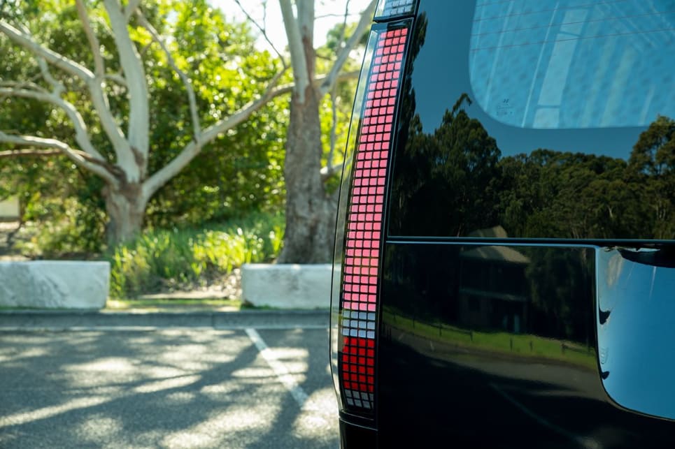 The Staria Load features pixelated rear LED clusters. (Image: Tom White)