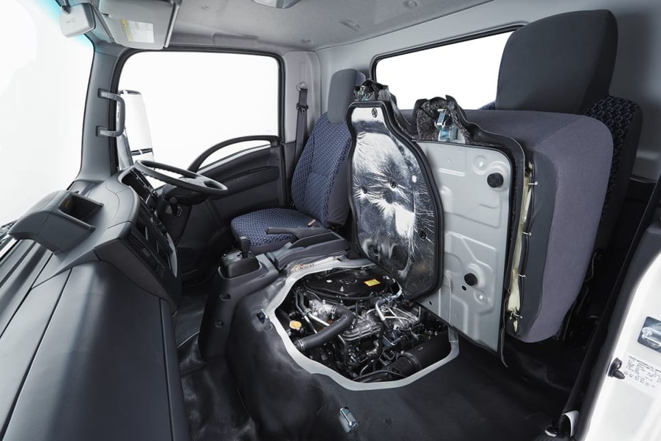 The cabins of these 4.5-tonne trucks are roomy and offer plenty of storage space.