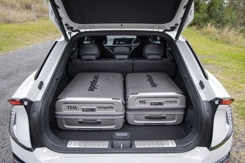 The EV6 has 480 litres of boot space. (image credit: Glen Sullivan)