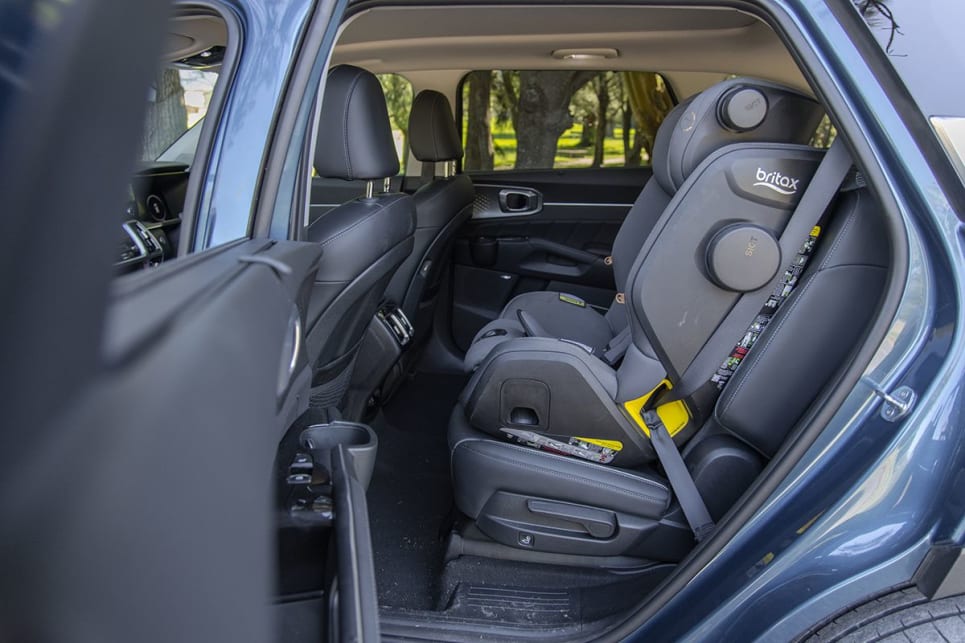 The kiddie features are superb with four ISOFIX child seat mounts and five top-tethers. (Image: Glen Sullivan)