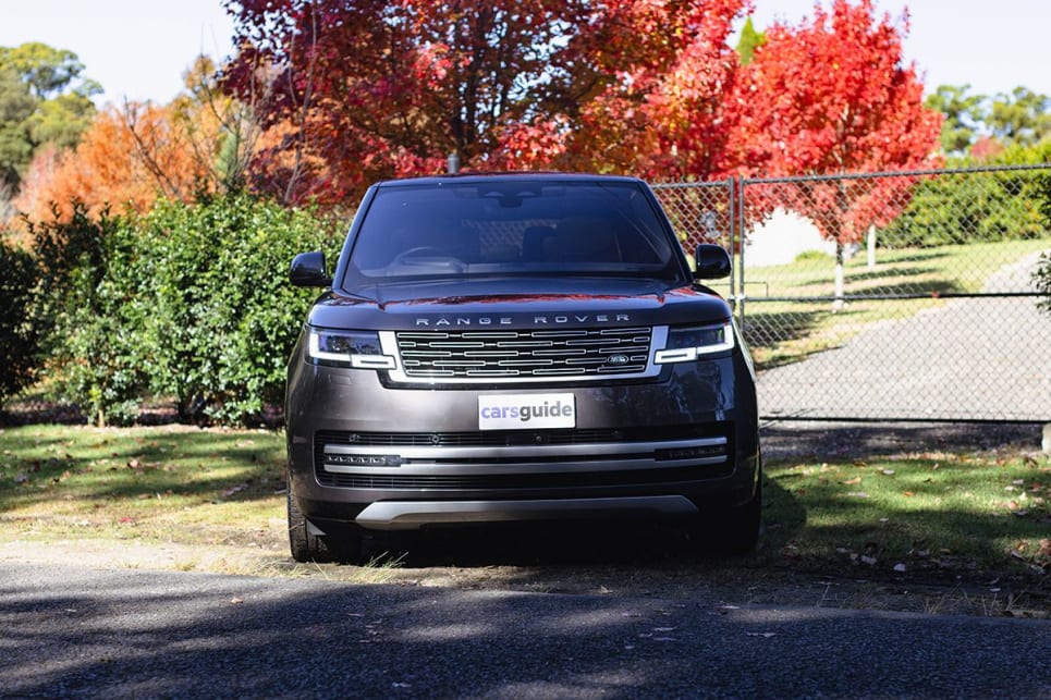Upfront is the traditional Range Rover look with the short squared bonnet and flat roofline. (Image: Dean McCartney)