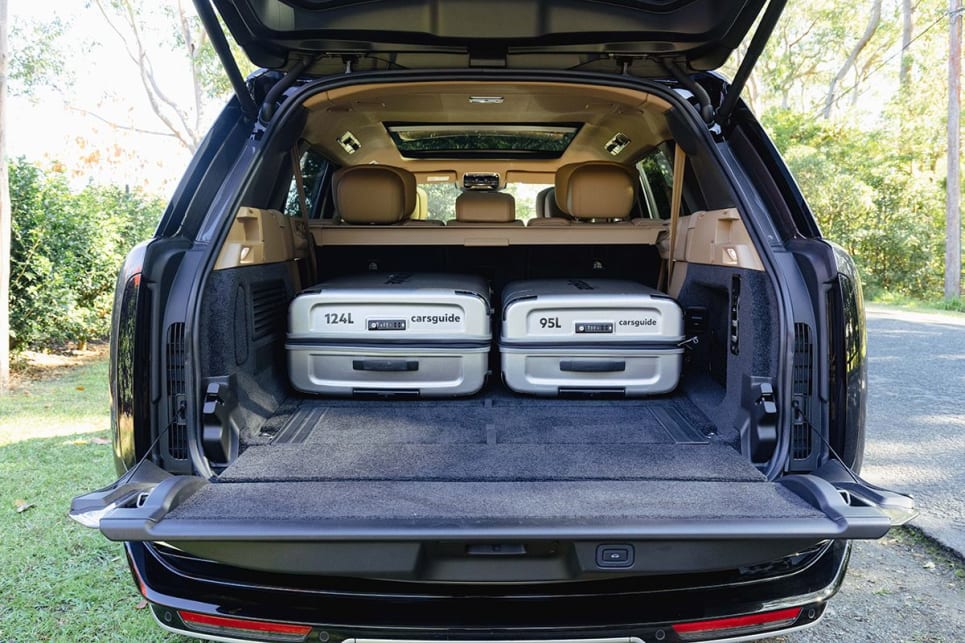 With the third row seats folded flat you have 713 litres of boot capacity. (Image: Dean McCartney)