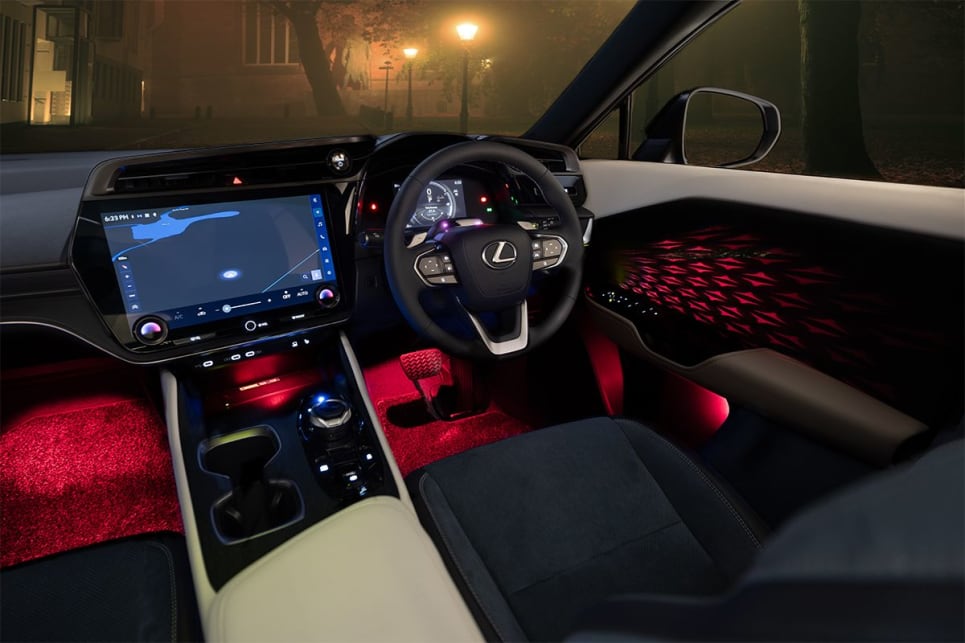 Inside is LED ambient lighting. (Sports Luxury variant pictured)