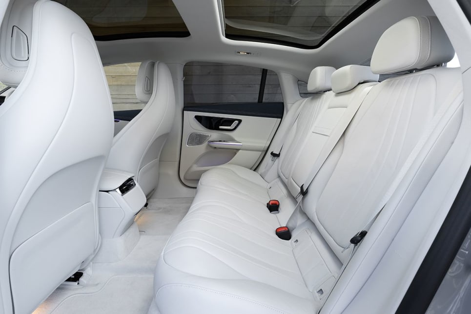 A pair of adults or three children would fit comfortably in the rear seats.