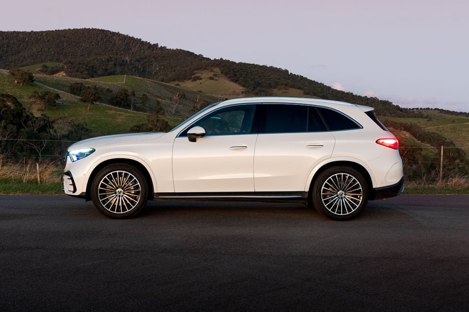 The side profile highlights the GLC300's extra length.