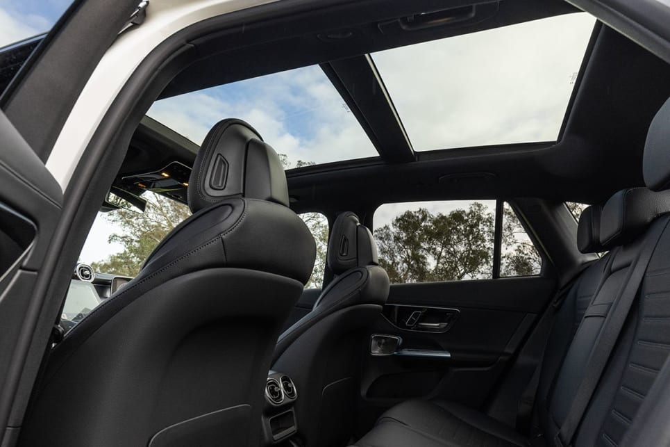 The panoramic sunroof that was once an optional extra is now standard in the new GLC300.