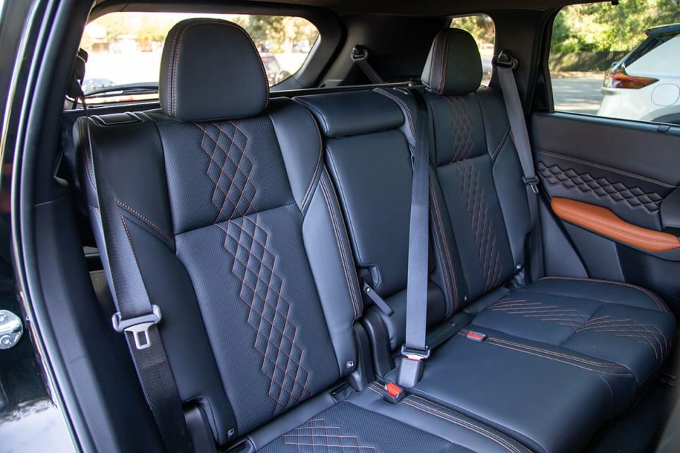 The Outlander's seats feel as though they're too high and offers less space. (Image: Sam Rawlings)