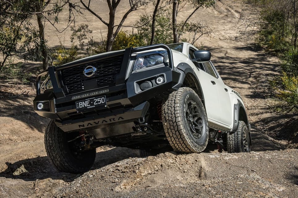 The higher-spec Pro-4X Warrior, is focussed on wheels and tyres and the suspension. (Image: Glen Sullivan)