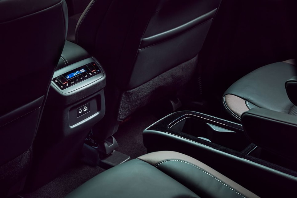 Second-row occupants in any grade have access to digital climate controls.