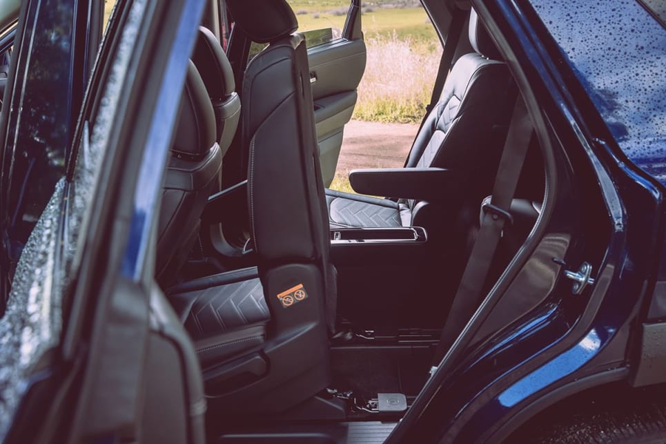 Getting in and out of the third-row is much easier than expected thanks to the one-touch second-row folding function. 