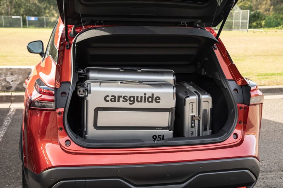 The boot is a tad smaller than the Kia’s, and a little less square, but offers soft claddings for all the surfaces, so your luggage won’t scratch hard plastics.