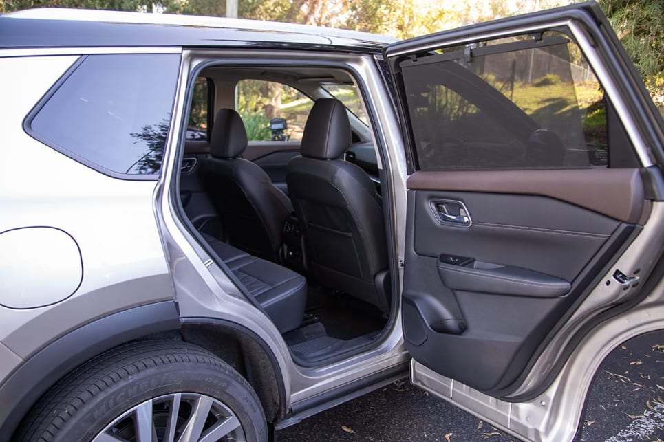 The X-Trail stands out for its cabin storage with large door pockets. (Image: Sam Rawlings)