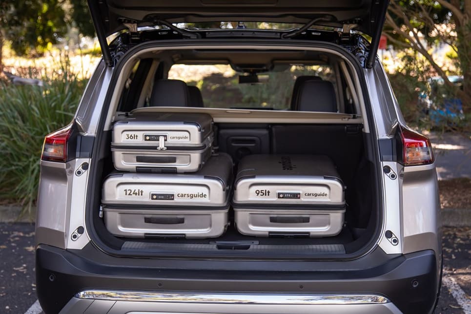 The X-Trail has a boot capacity of 575 litres. (Image: Sam Rawlings)