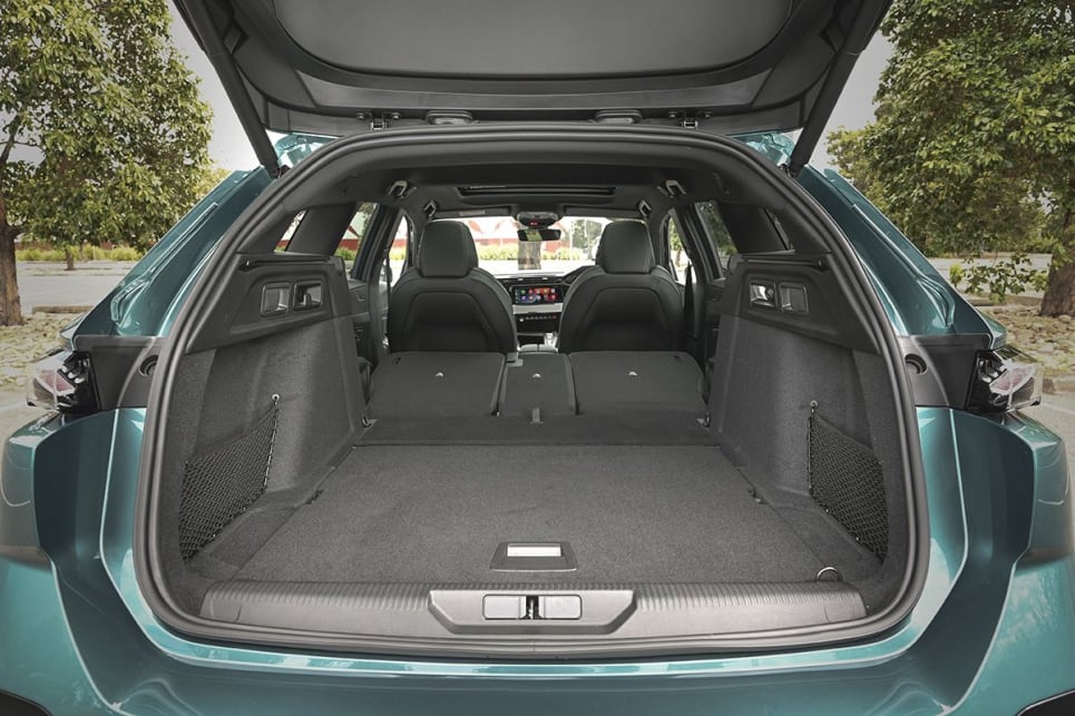 Cargo capacity grows to 1634L when the back seats are folded. (GT Premium Wagon variant pictured)