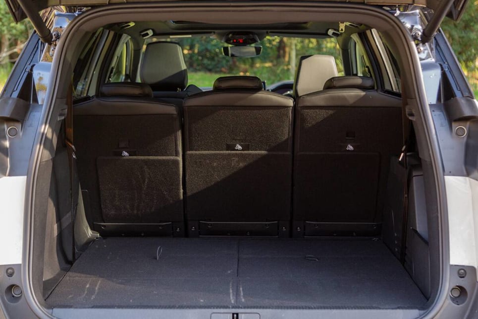 With the third row of seats in place, boot space is rated at 237 litres.