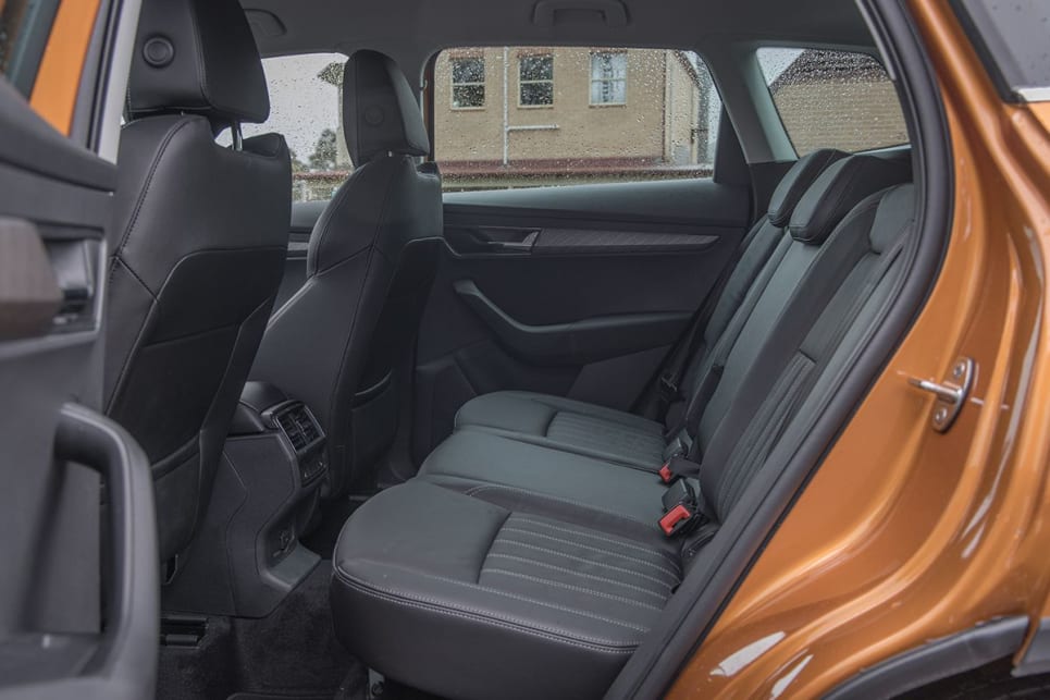 The rear seat is relatively comfortable as the seats are well padded and it has good headroom but legroom could be better. (image: Glen Sullivan)