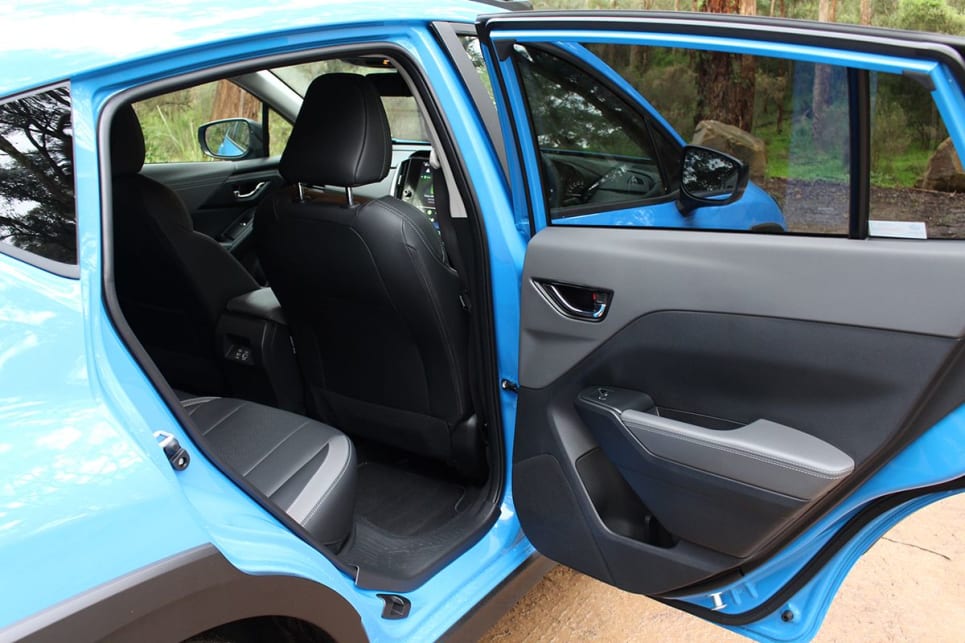 The Hybrid S features decent space for water bottles in the door cards. (Image: Chris Thompson)