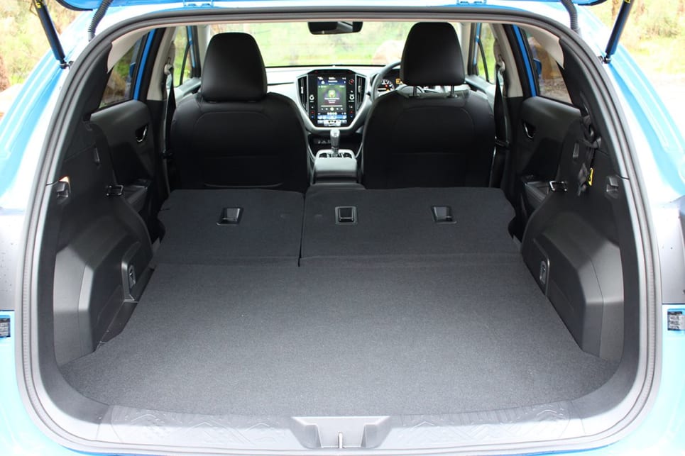 Fold the second row seats down for more boot space. (Image: Chris Thompson)