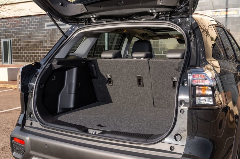 The S-Cross has a boot capacity of 430L. 