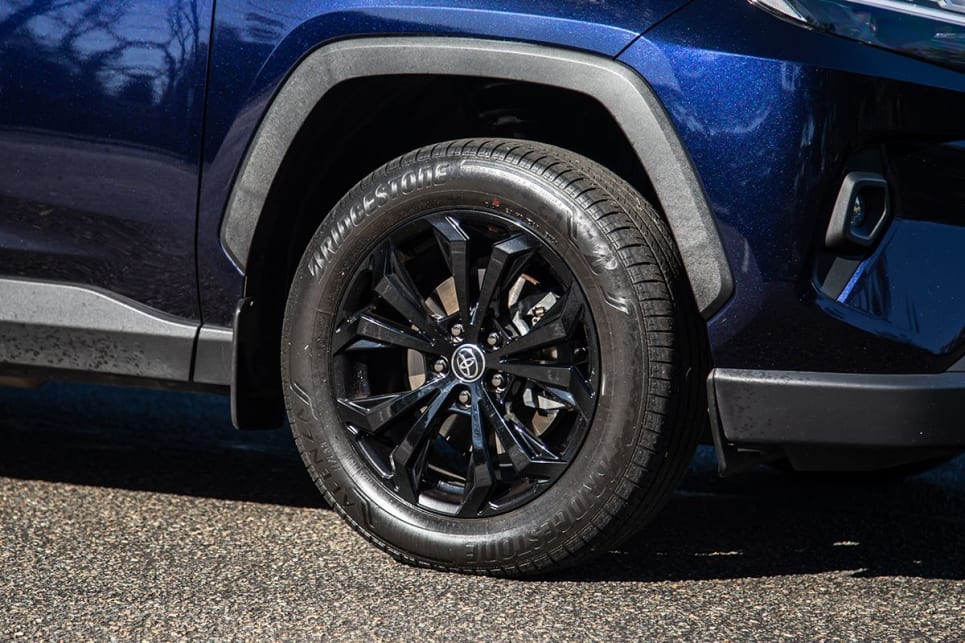 Alloy wheels come standard on all three test vehicles. (Image: Sam Rawlings)