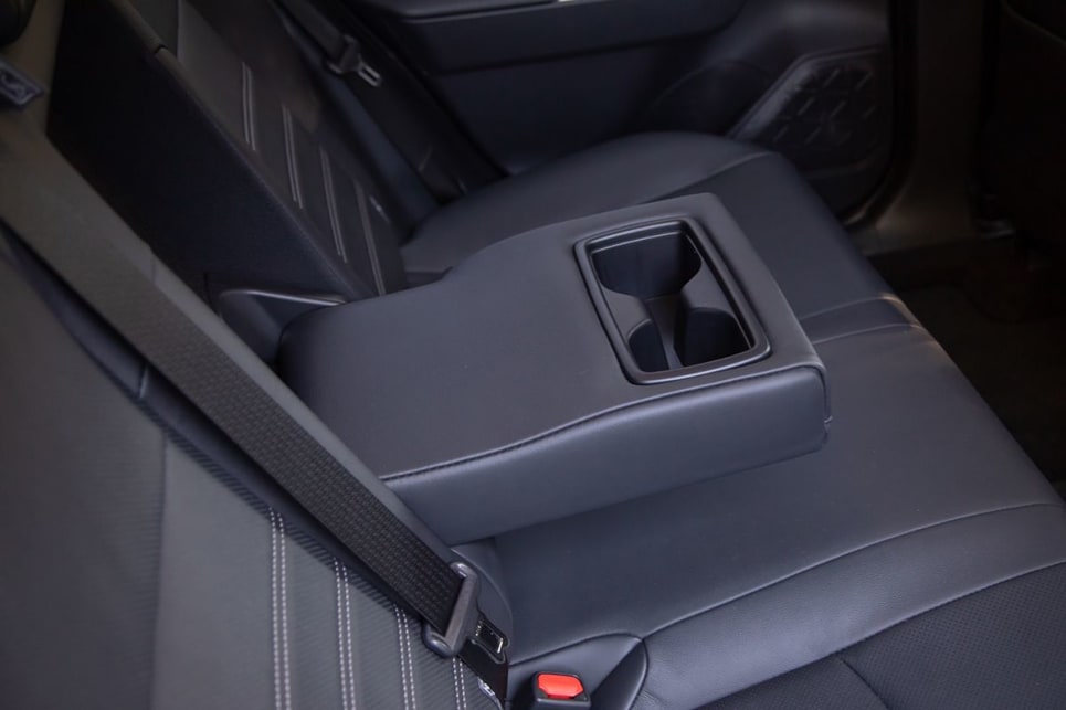 Second row storage includes cupholders for passengers. (Image: Sam Rawlings)