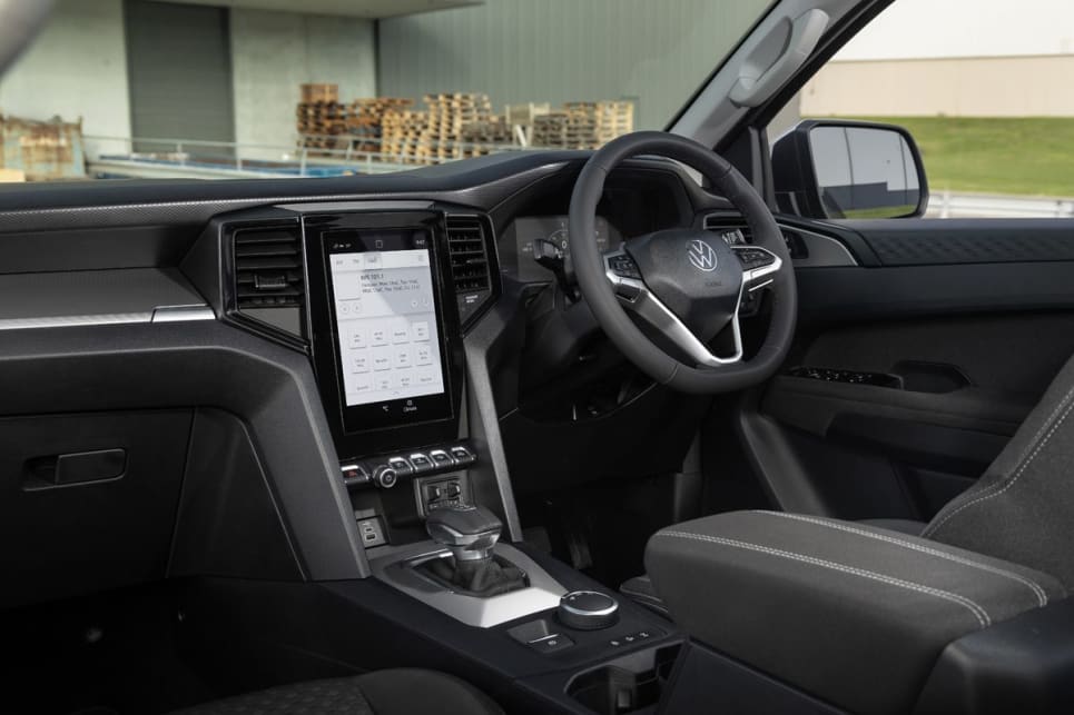 Inside, there's the same infotainment tech, along with a leather steering wheel and gearshift, eight-way driver and passenger seat adjustment, and an electric park brake. (Life variant pictured)