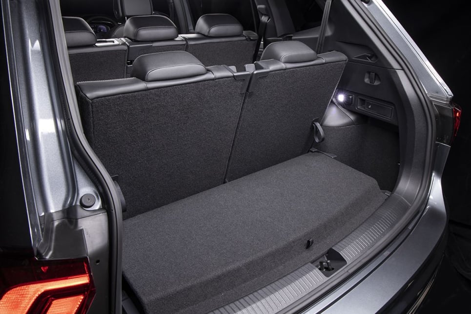 With the third row of seats in the place the boot shrinks considerably to just 230 litres.
