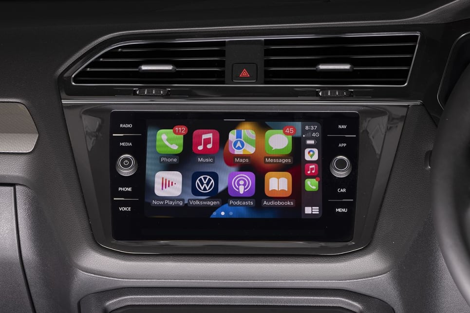 Inside is an 8.0-inch media display with wireless Apple CarPlay and Android Auto. 