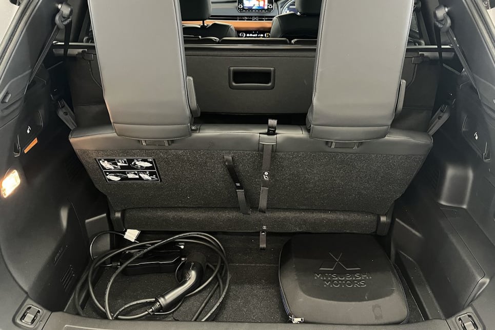 With the third row seats in play, boot space is rated at 163 litres.(image credit: Marcus Craft)