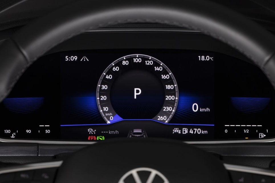 The digital instrument cluster is new. (Style variant pictured)