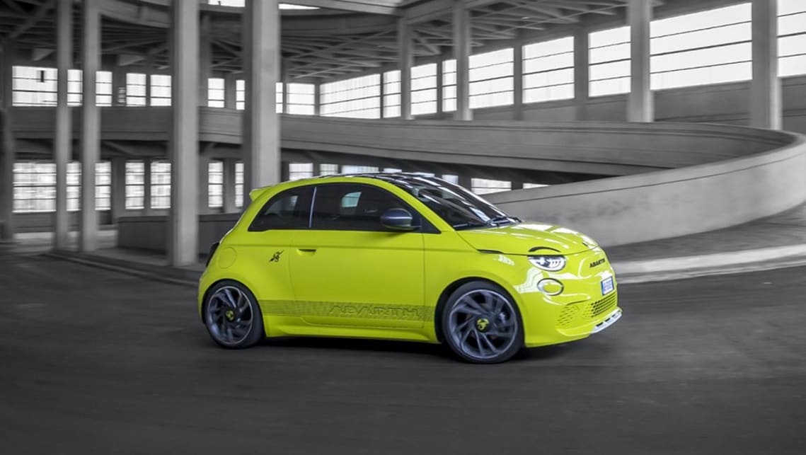 The Abarth 500e will hit Australian showrooms by the end of 2023 and it will be offered in a limited-edition ‘Scorpionissima’ grade initially.
