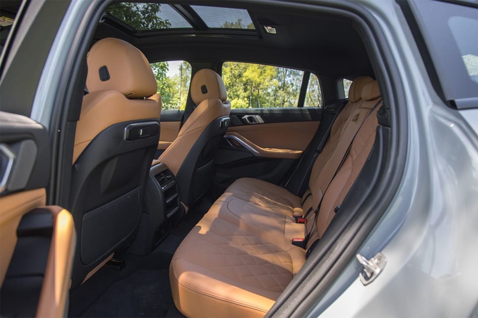 However, the back seat is almost as comfortable as the fronts in terms of cushioning. You also sit in, rather than on top of the seats which is a nice change for an SUV. (Image: Glen Sullivan)