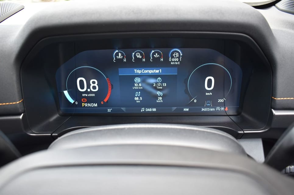 It comes with a 12.4-inch driver’s digital information display. (image: Mark Oastler)