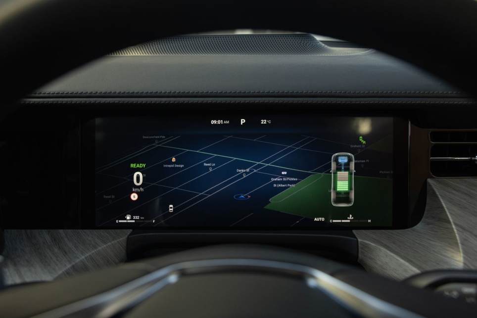 As with most new cars today, the instrumentation is digital and configurable. (Ultra variant pictured)