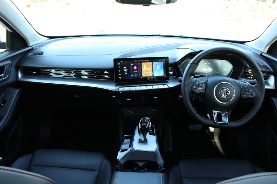 Inside the MG5 is a 10.0-inch multimedia touchscreen. (Image: Chris Thompson)