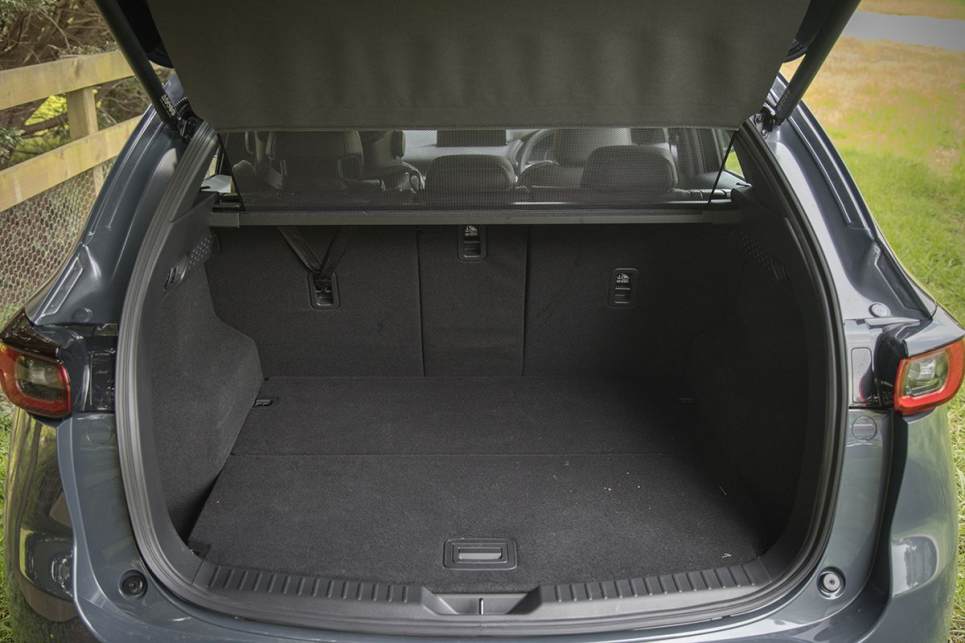 The boot space for all CX-5 variants is 438L (VDA) when all five seats are in use. (Image: Glen Sullivan)