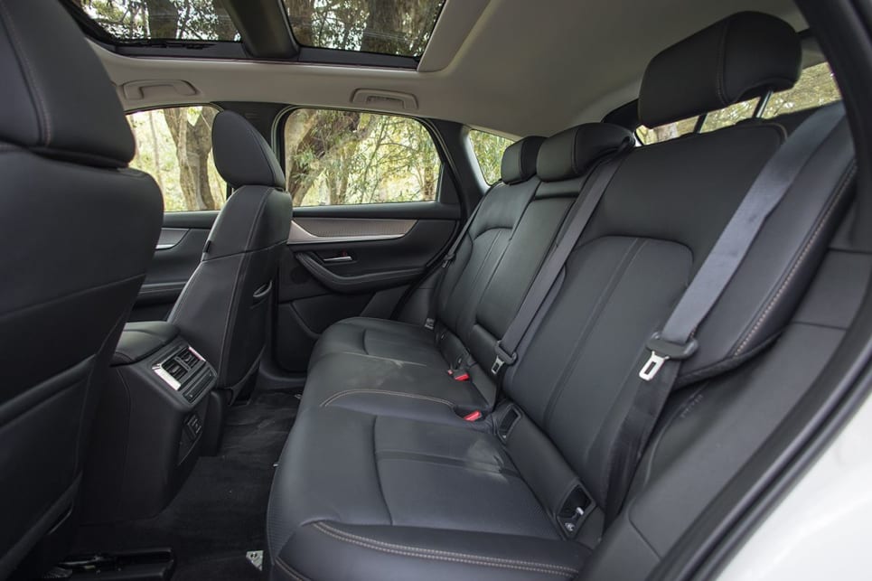 The rear seats are well-padded and feature a handy 40/20/40 split-fold for internal storage. (Image: Glen Sullivan)