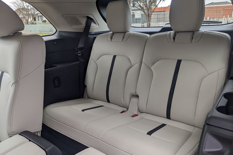 The CX-90 has three rows of seats, but in two different configurations.