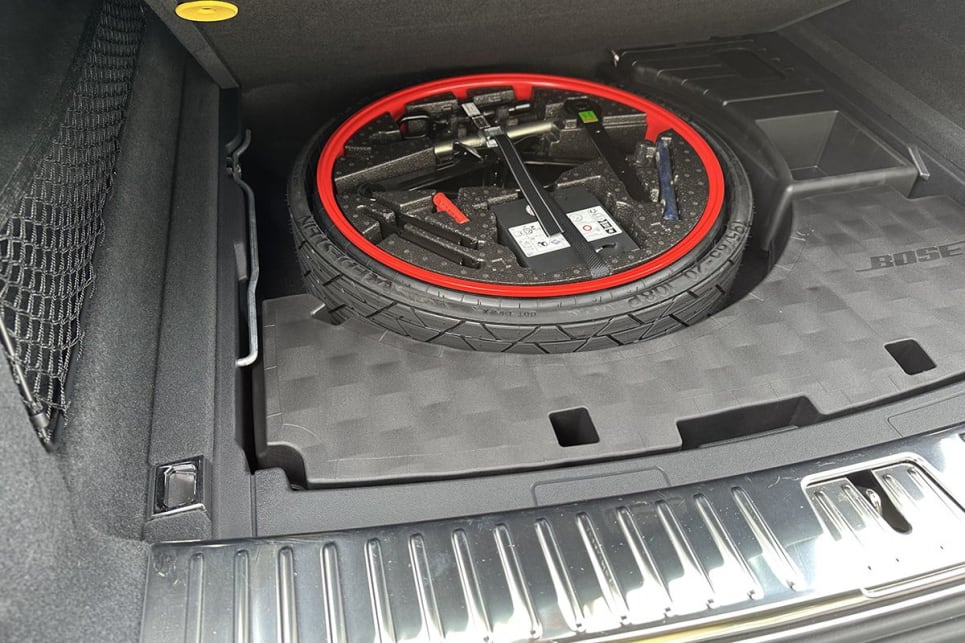A space saver spare wheel is under the boot floor. (image: Richard Berry)
