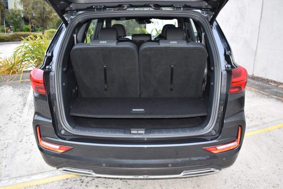 The Rexton features 236 litres (VDA) of load volume with the third-row seats upright. (Image: Mark Oastler)