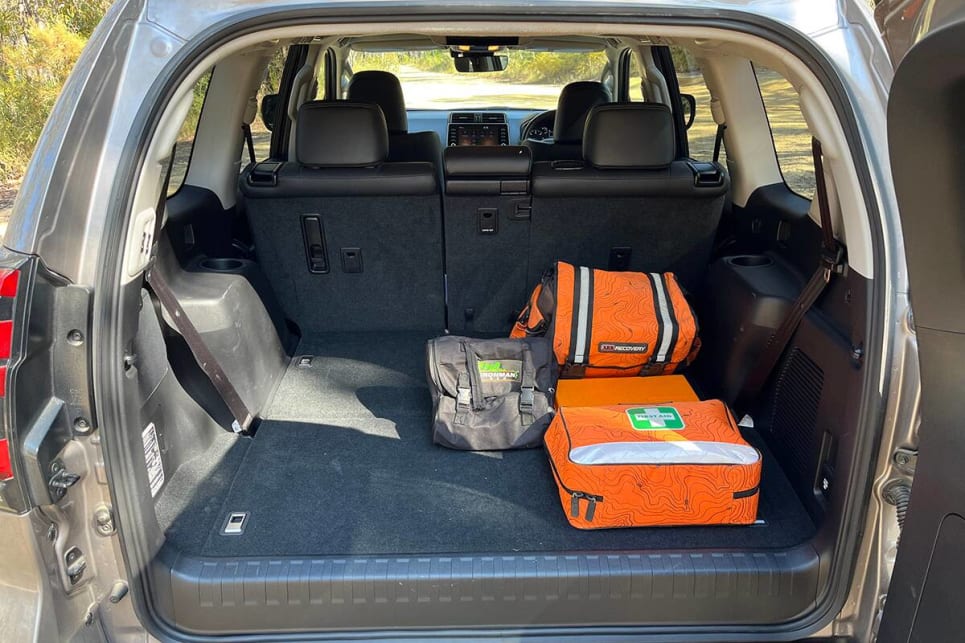 With the third row stowed away, there’s a claimed 553 litres of cargo space. (image: Glen Sullivan)