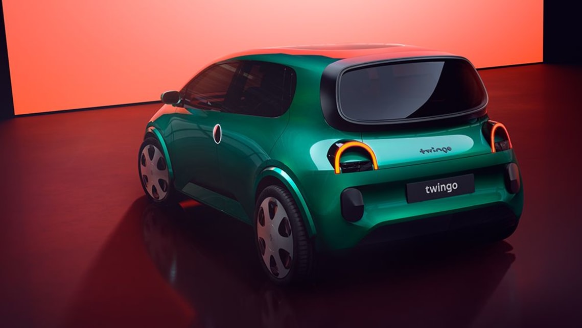 The sleek pure-electric concept version of its iconic Twingo city car has production scheduled for 2026.