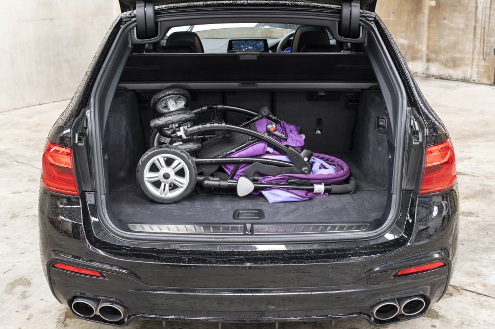 More than enough space for two bikes. Items such as surf boards or skis can be accommodated by folding down the middle seat. (image: Dan Pugh)