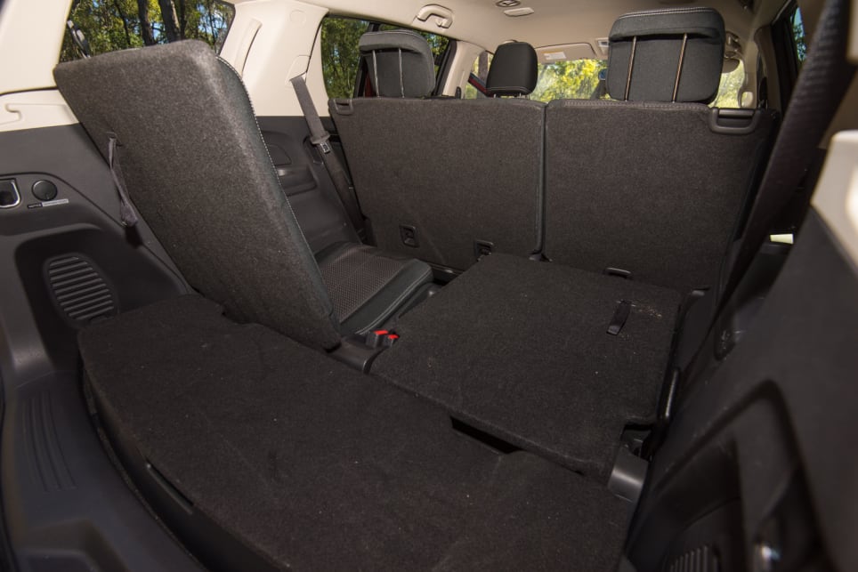 Isuzu boot space with extra seating up. 
