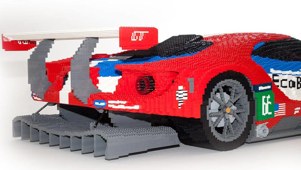 Ford GT replicated with Lego.