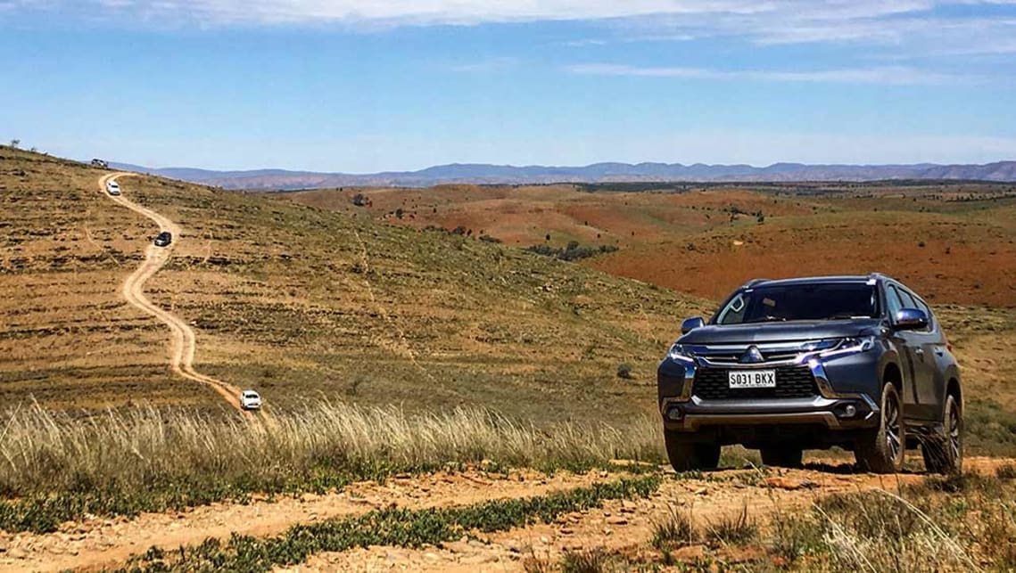 2016 Mitsubishi Pajero Sport Exceed in the South Australian Outback. Image credit: Tim Robson.