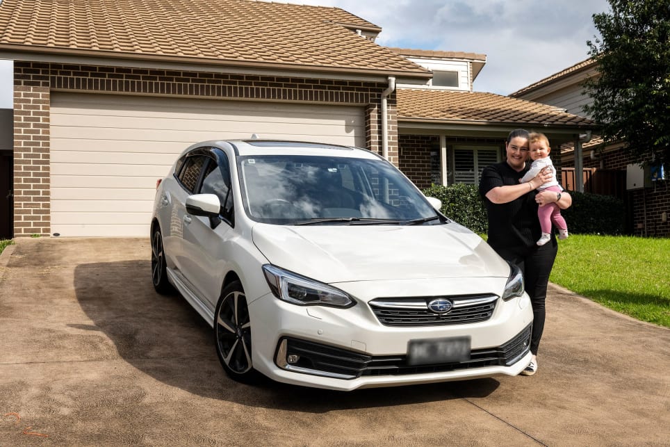 "The size of the Subaru Impreza is a real game-changer, and I think that a unique selling point of the Impreza is that it is slightly bigger than your average hatch," says Danielle.
