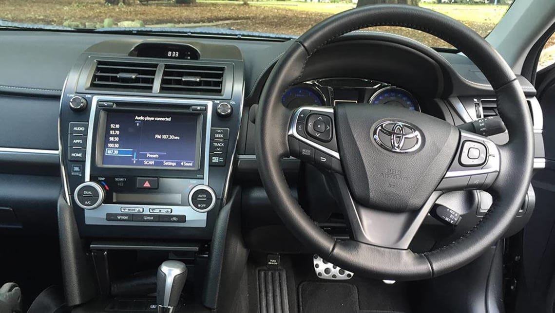 2016 Toyota Camry Petrol Atara SX, interior. Picture credit: Richard Berry.